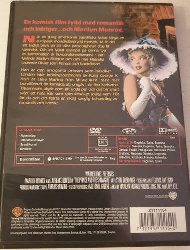 Prinsen och balettflickan (1957) - Marilyn Monroe/Laurence Olivier - DVD