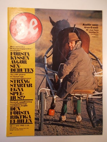 SE Nr. 3 1972 Jarl Kulle Svensk Elbil Crazy Horse Ann-Lis Blomstad Nagoko Japan