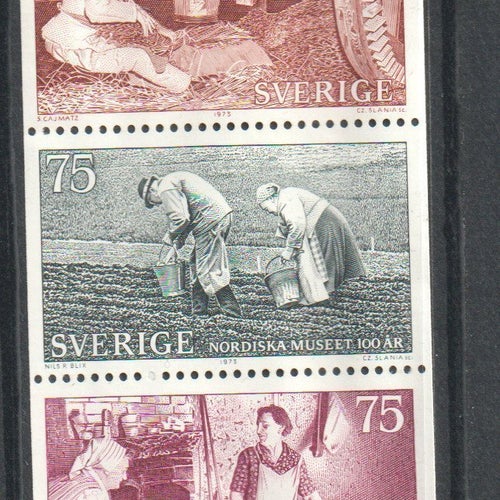 SVERIGE - CZ. SLANIA - NORDISKA MUSEET - 5-STRIP(*)