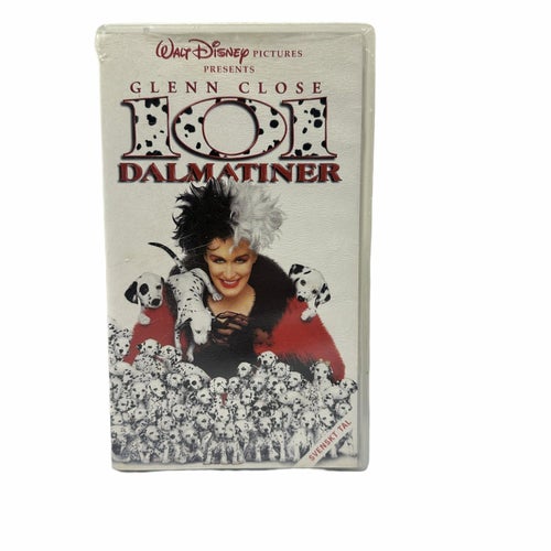 Disney 101 Dalmatiner 171760 VHS Svenskt Tal Familjefilm Glenn Close Film