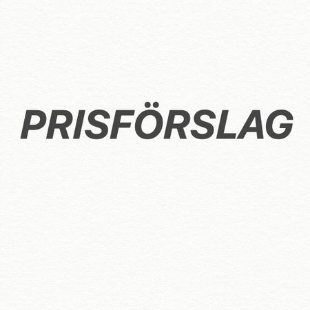 PRISFORSLAG