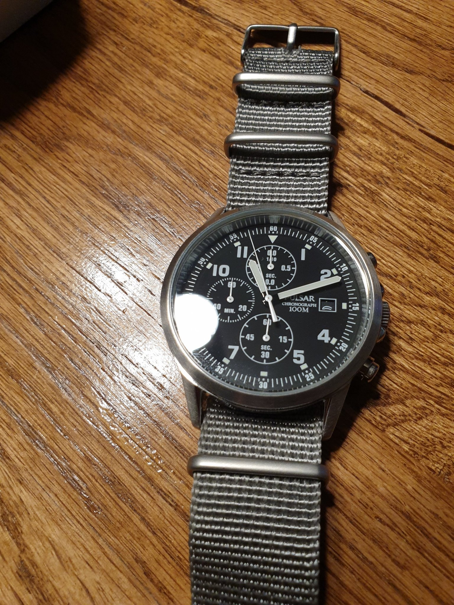 Pulsar (by Seiko) Vintage Chronograph Quartz V6.. (381047891) á Köp pÃ¥ Tradera