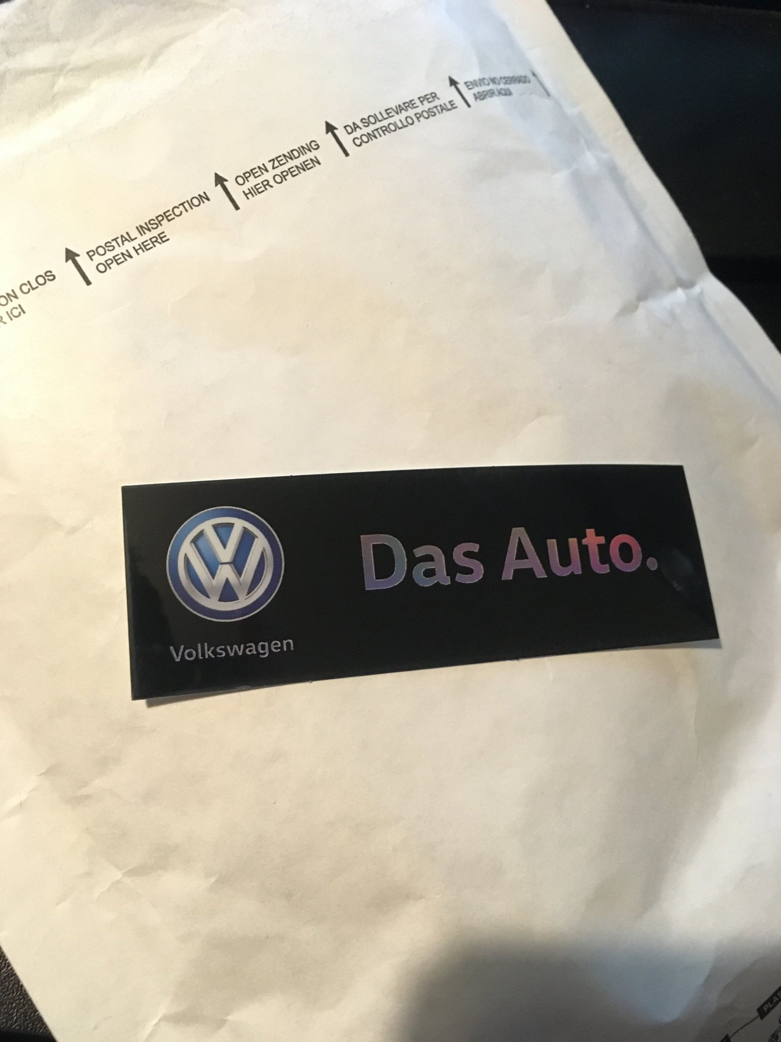 Volkswagen Das Auto sticker (410586896) ᐈ Köp på Tradera