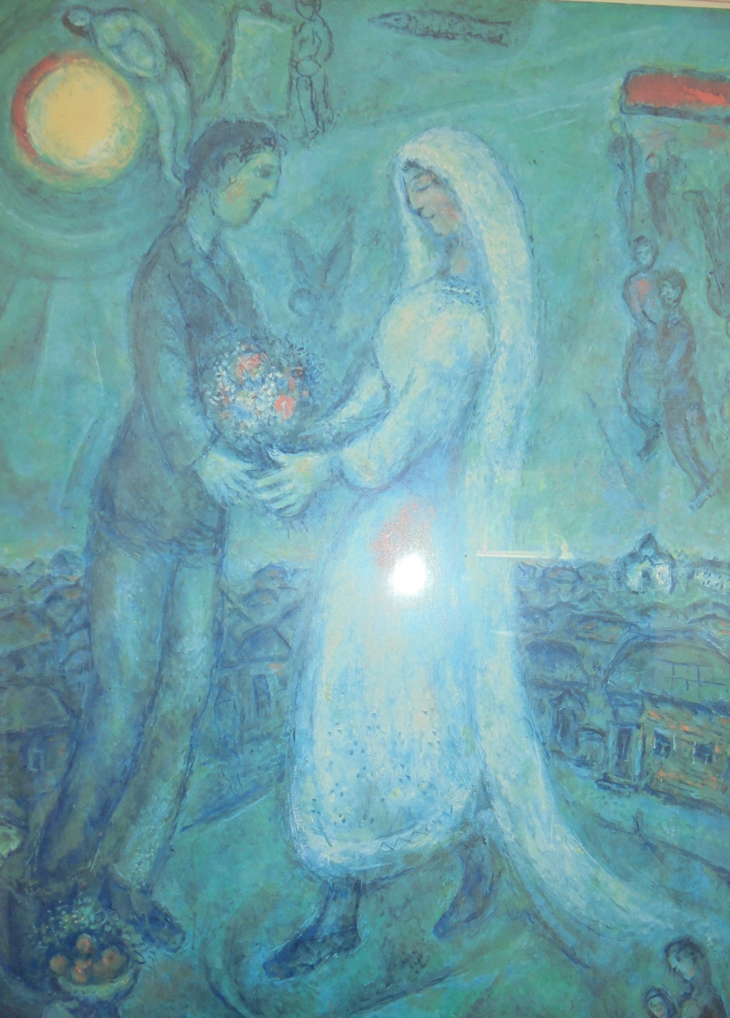 Konst Marc Chagall The wedding 37*46 cm. (407897677) ᐈ Köp på Tradera