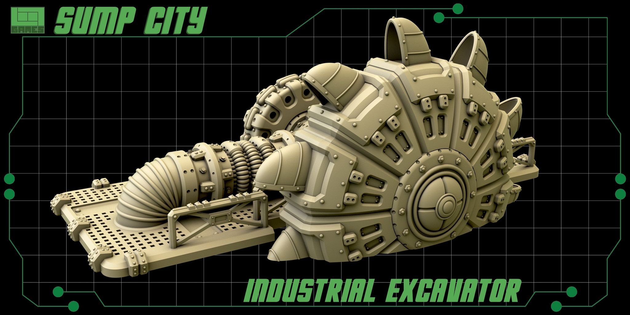 Industrial Excavator - lootgames | figurspel dnd sci fi zombie