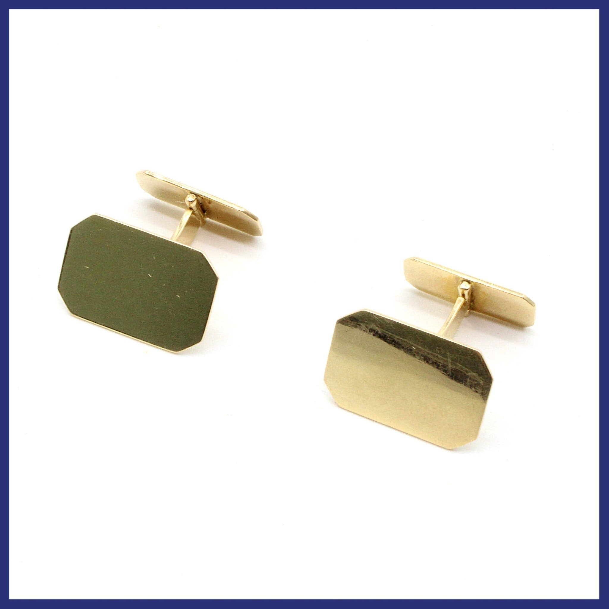 Manschettknappar, 18K guld (vikt 8,09g)