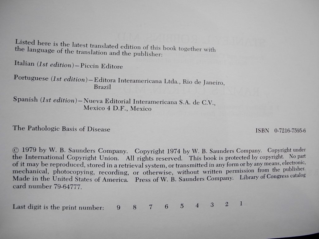 PATHOLOGIC PATHOLOGIC PATHOLOGIC BASIS OF DISEASE Robbins - Cotran 1979 7262d9 PATHOLOGIC PATHOLOGIC PATHOLOGIC BASIS OF DISEASE Robbins - Cotran 1979 7262d9