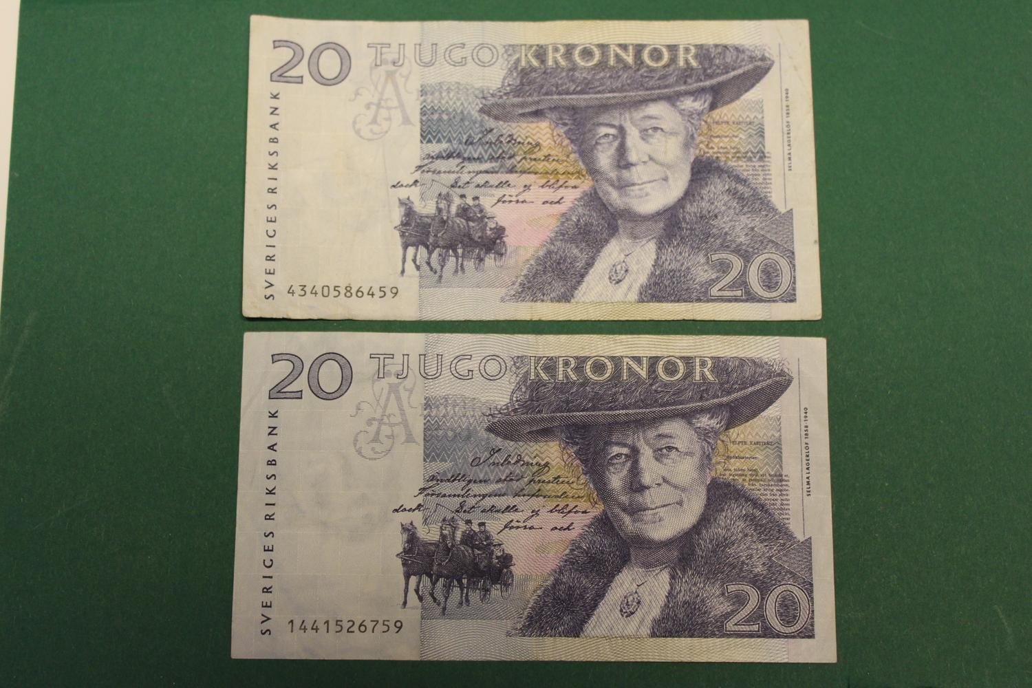 2st St rre Sedlar Sverige 20 Tjugo Kronor 418898844 K p P Tradera 2st-st-rre-sedlar-sverige-20-tjugo-kronor-418898844-k-p-p-tradera