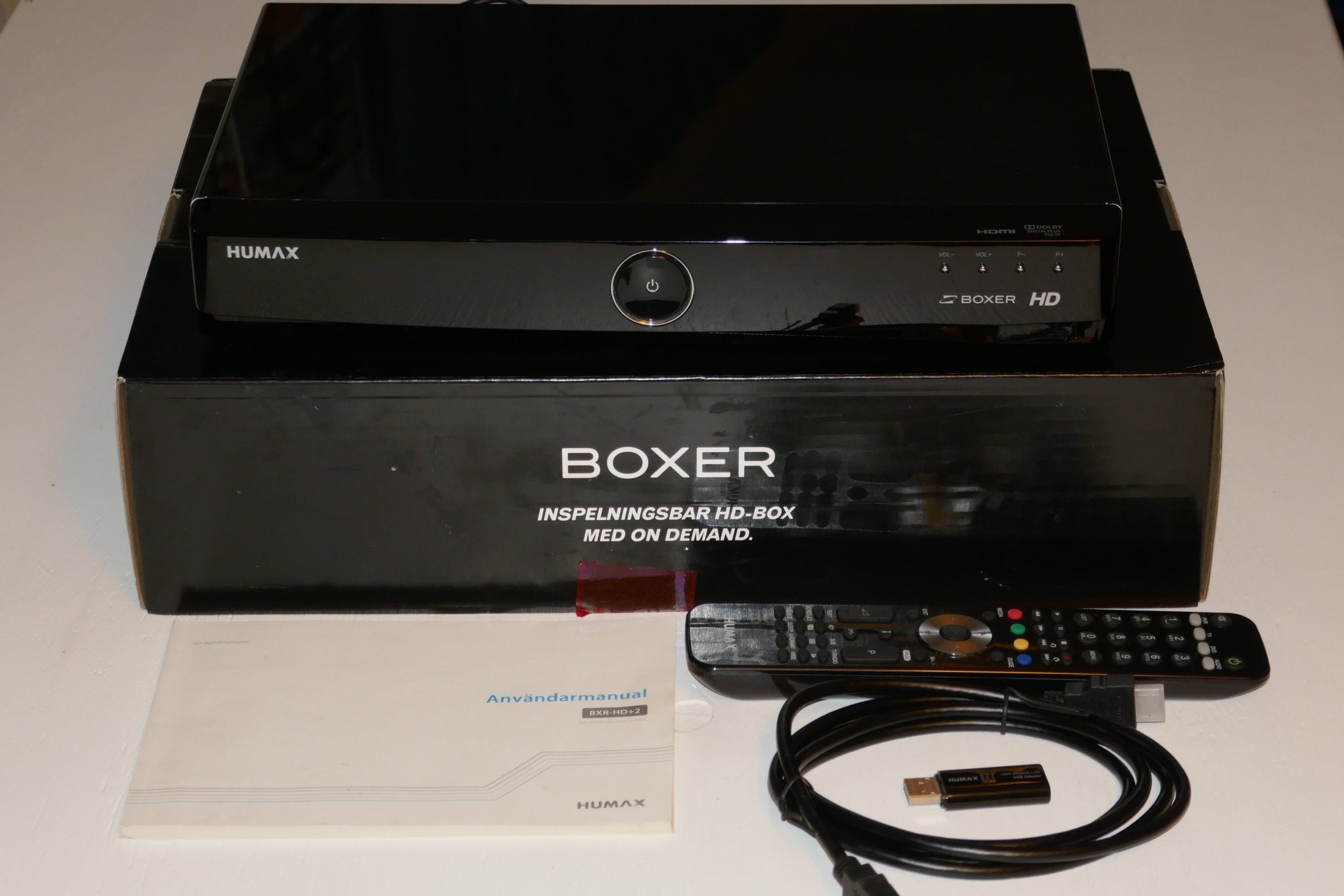 Inspelningsbar digitalbox Humax BXRHD+2, WiFi, HDTV, 500GB, Boxer