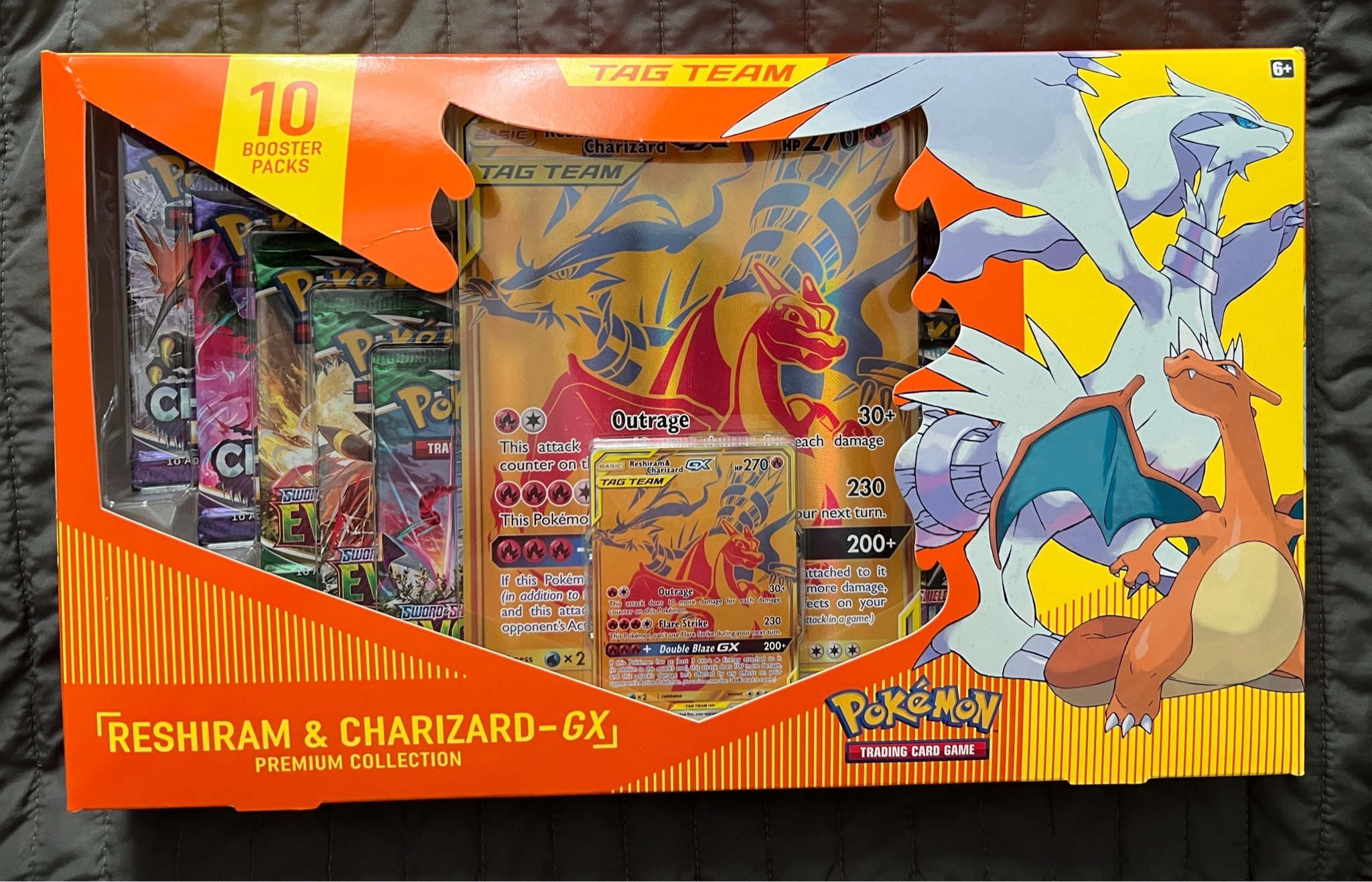 Pokemon TCG Tag Team Reshiram & Charizard GX Pr.. Köp på Tradera