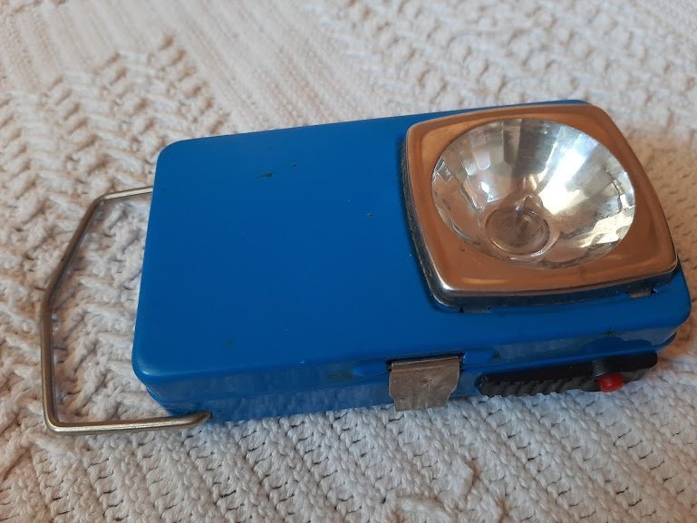 Vintage Pocket Flashlight, blue (408879224) ᐈ Köp på Tradera