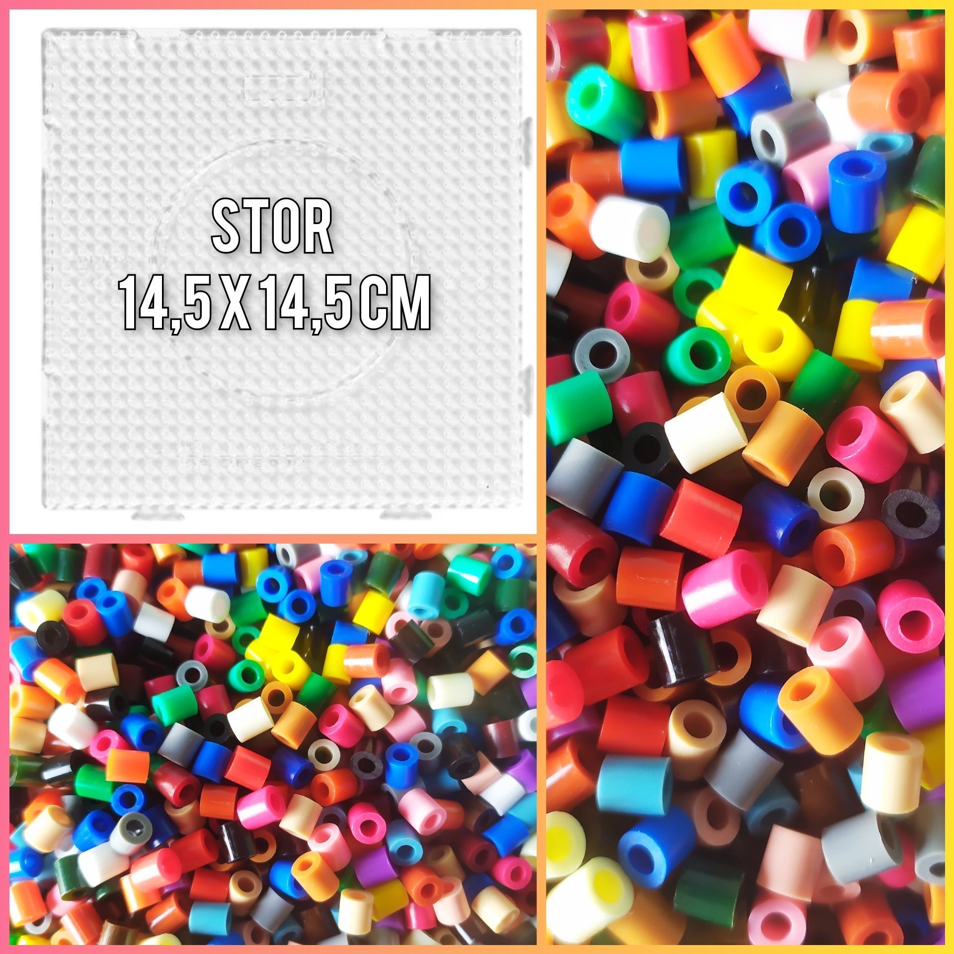 1000 PACK Rörpärlor + Pärlplatta Hobby Pyssel R.. Köp på Tradera