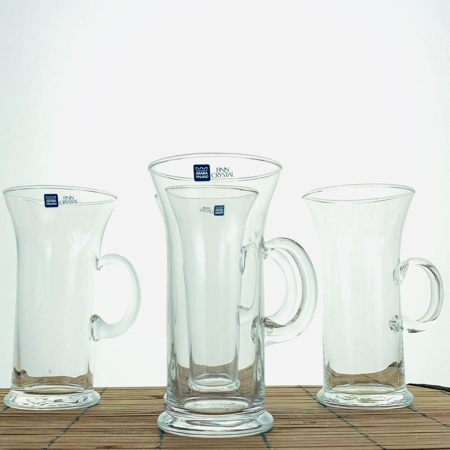 Arabia, Irish coffee glas, Finn Crystal, 4st (401398635) ᐈ Footly på Tradera