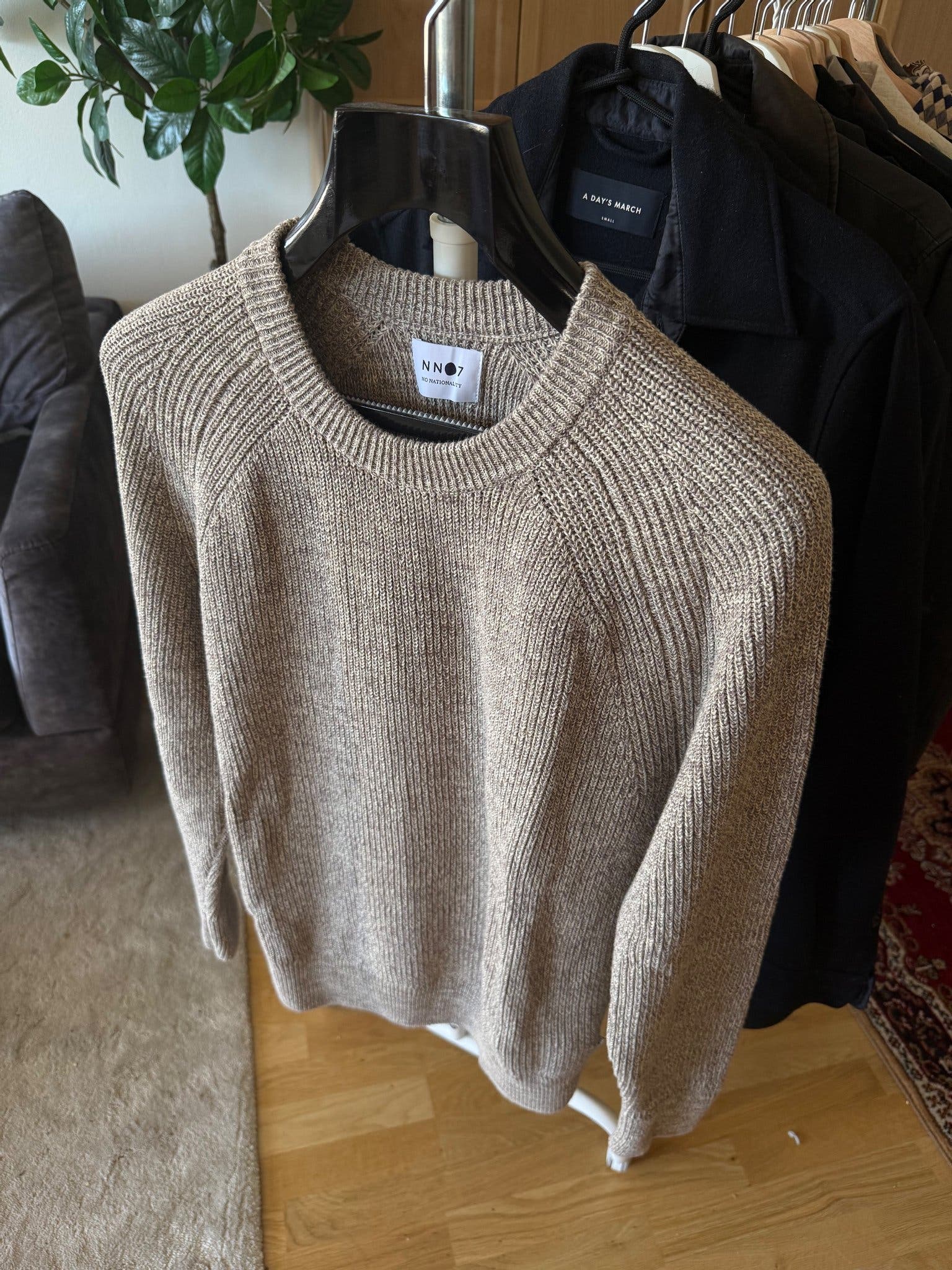 NN.07 Jacobo Pullover in grau meliert