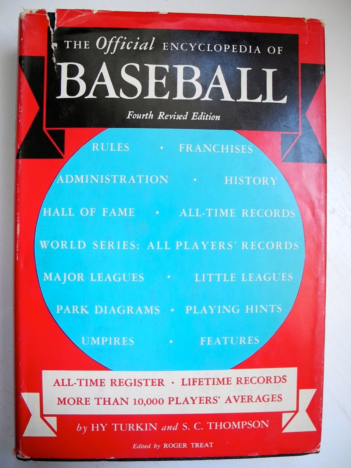 THE OFFICIAL ENCYCLOPEDIA OF BASEBALL 4th edition Roger Treat 1968 THE OFFICIAL ENCYCLOPEDIA ENCYCLOPEDIA ENCYCLOPEDIA OF BASEBALL 4th edition Roger Treat 1968 b9c6ab