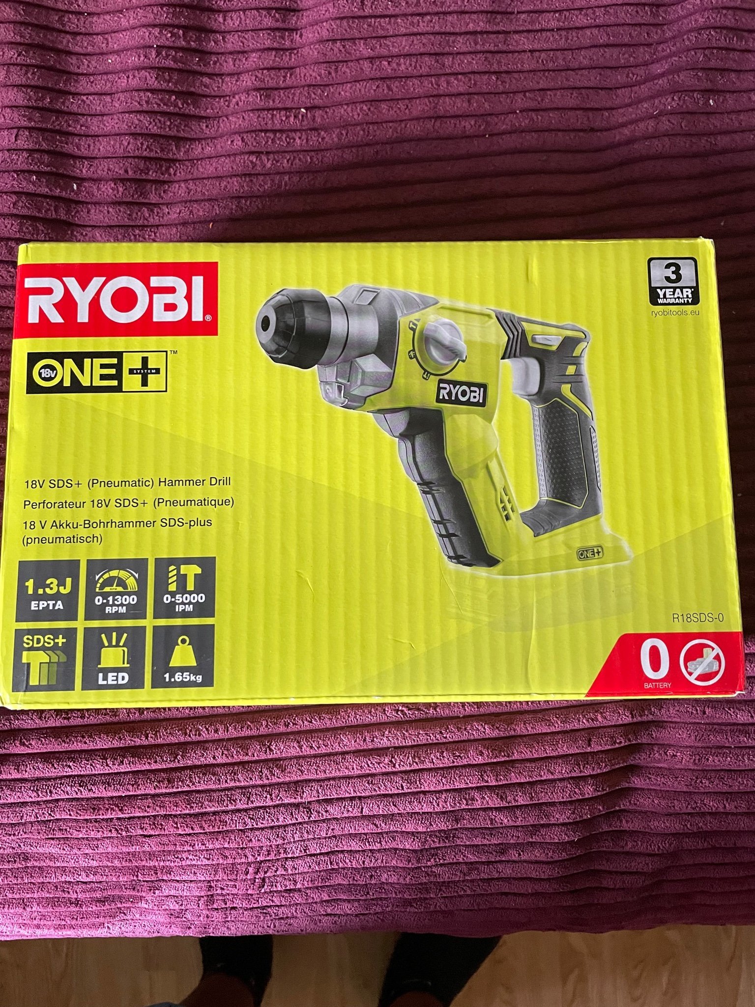 Ryobi R18SDS-0 Borrhammare helt ny | Köp på Tradera (548980389)