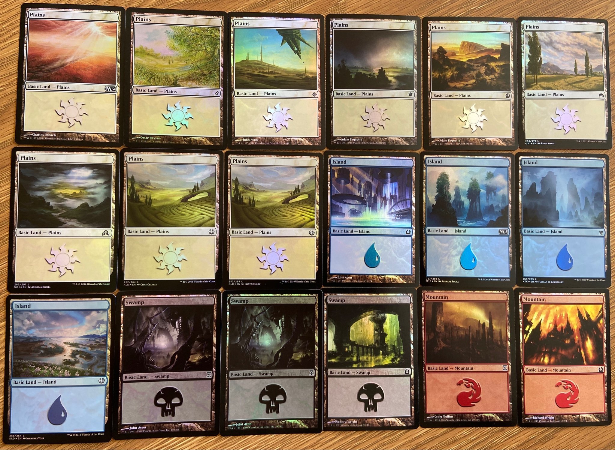 35st Foil Basic Lands MTG Magic the Gathering (401732604) ᐈ Köp på Tradera