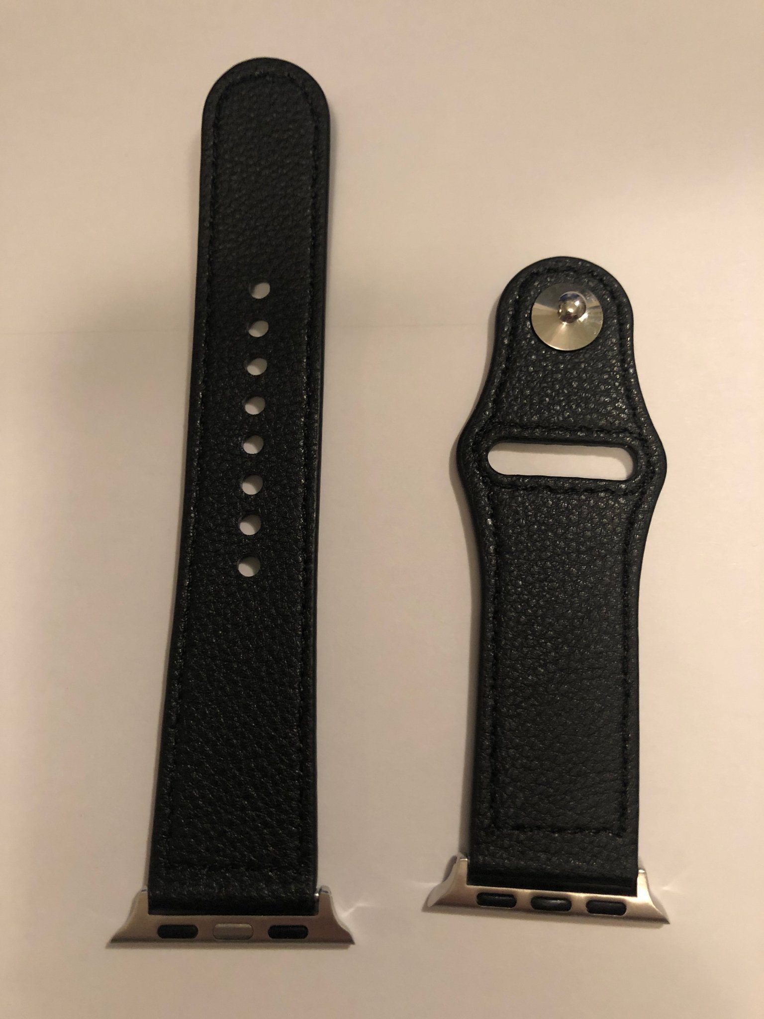 Apple Watch Armband - läder 42/44/45mm #svart