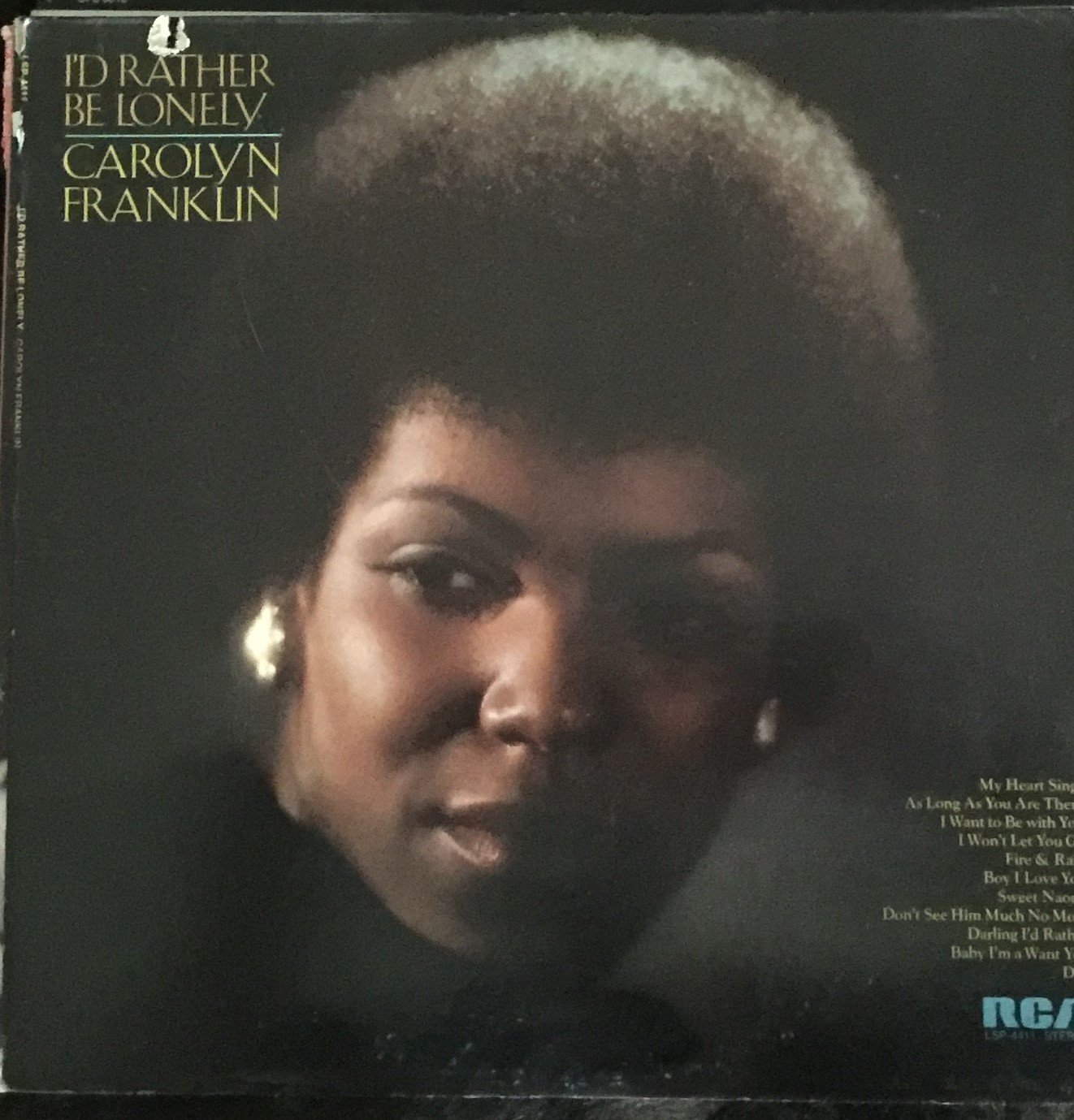 CAROLYN FRANKLIN ID RATHER BE LONELY (407995466) ᐈ Köp på Tradera