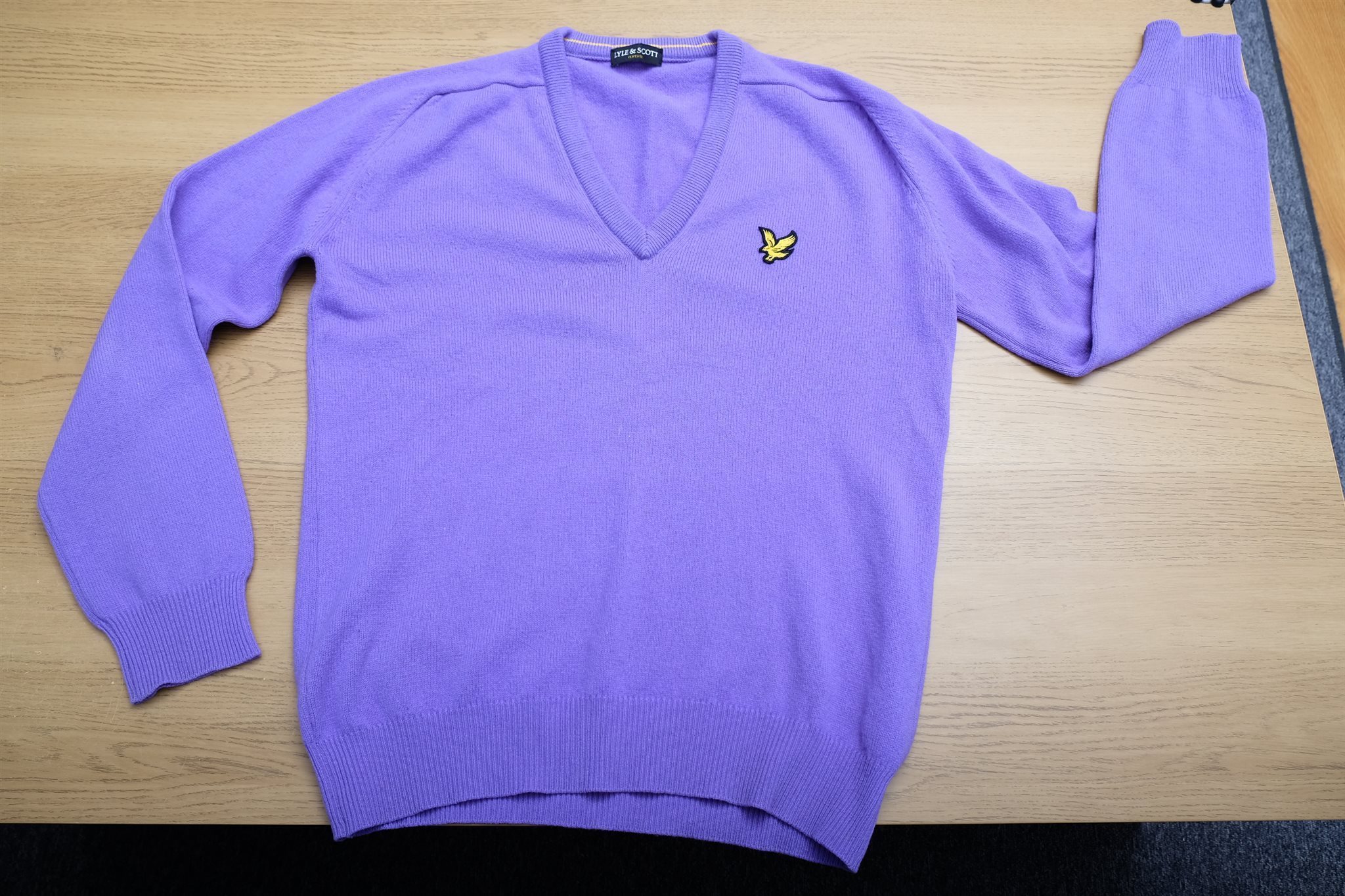 Lyle & & & Scott Large lila tröja 7d5f06 Lyle & & & Scott Large lila tröja 7d5f06