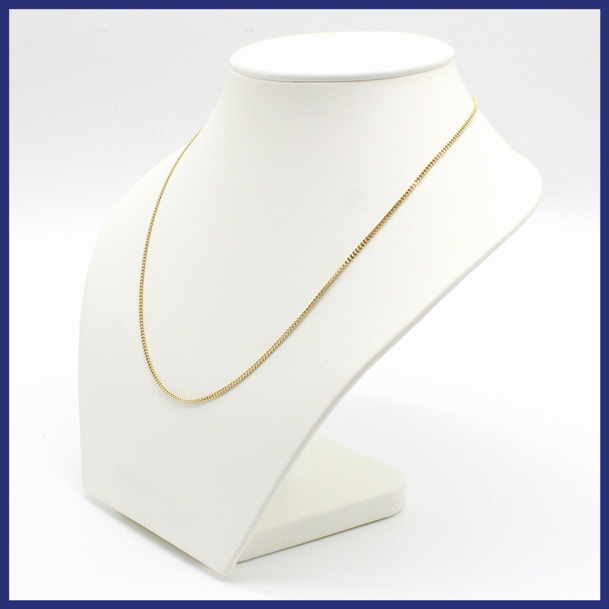 Halsband, 18K guld, pansarlänk (vikt 5,06g, längd 45cm)