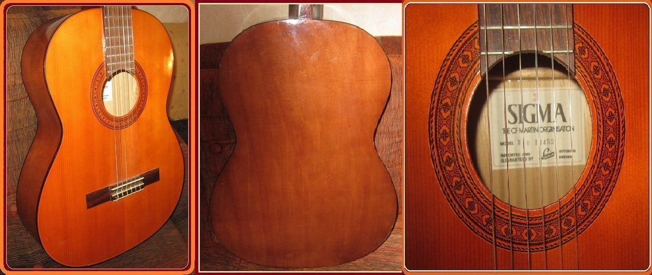 Vtg.Sigma CF MODEL N-8 14452 Solid Top Acoustic Guitar-Te CF Martin organisation