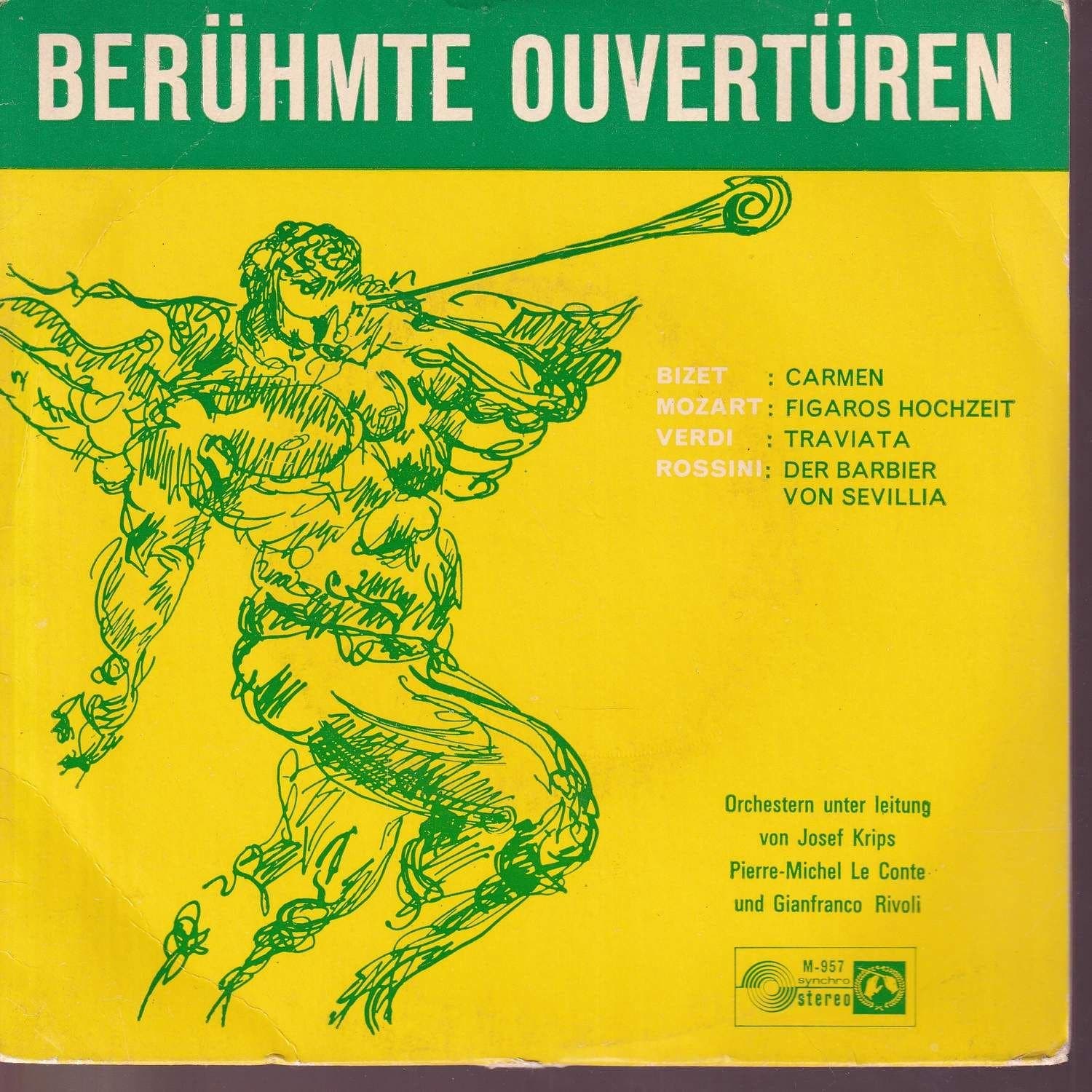 Various artists famous overtures 7 inch vinyl