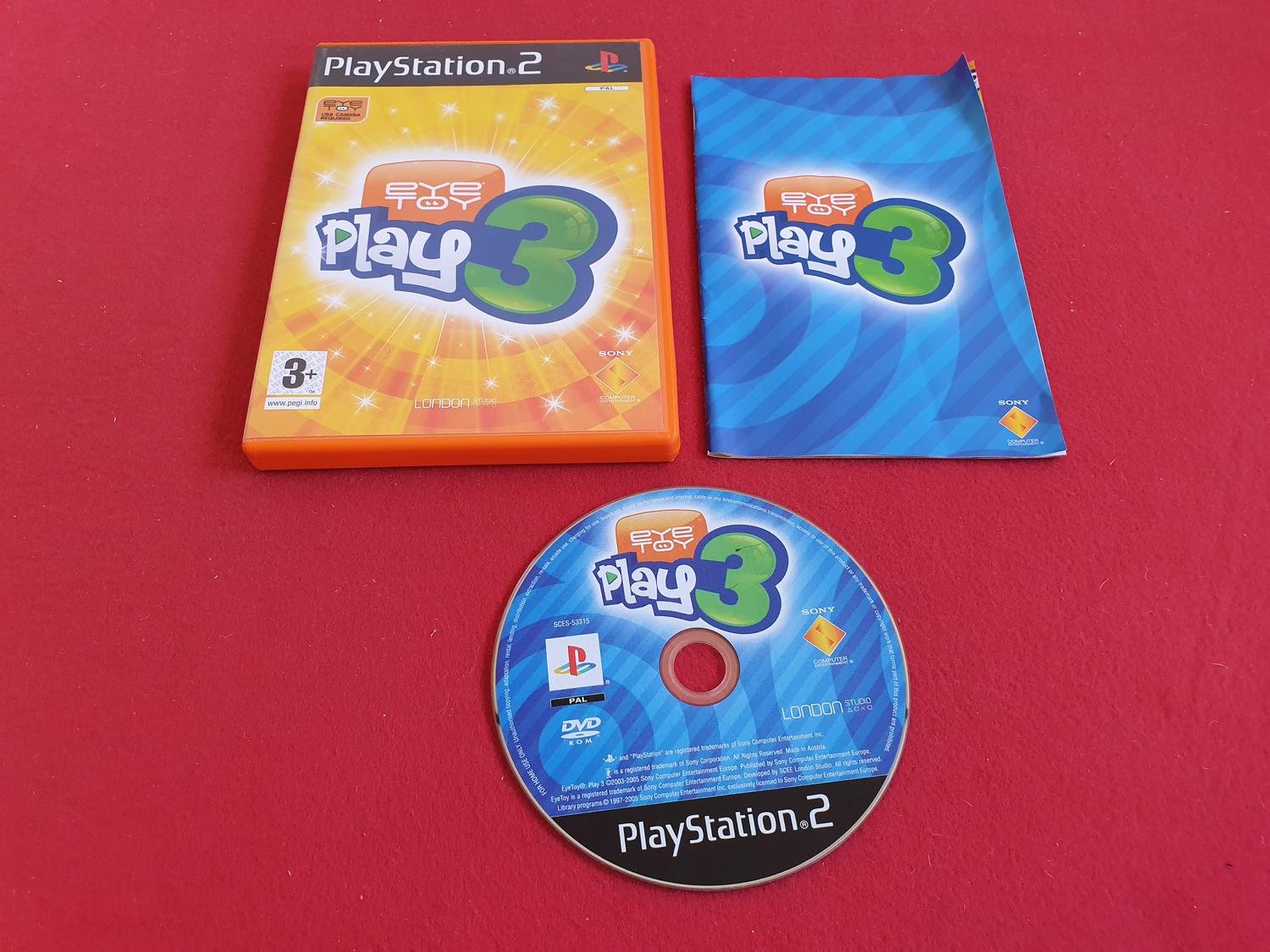 EYETOY PLAY 3 till Sony Playstation 2 PS2 (406957966) ᐈ gameworld på