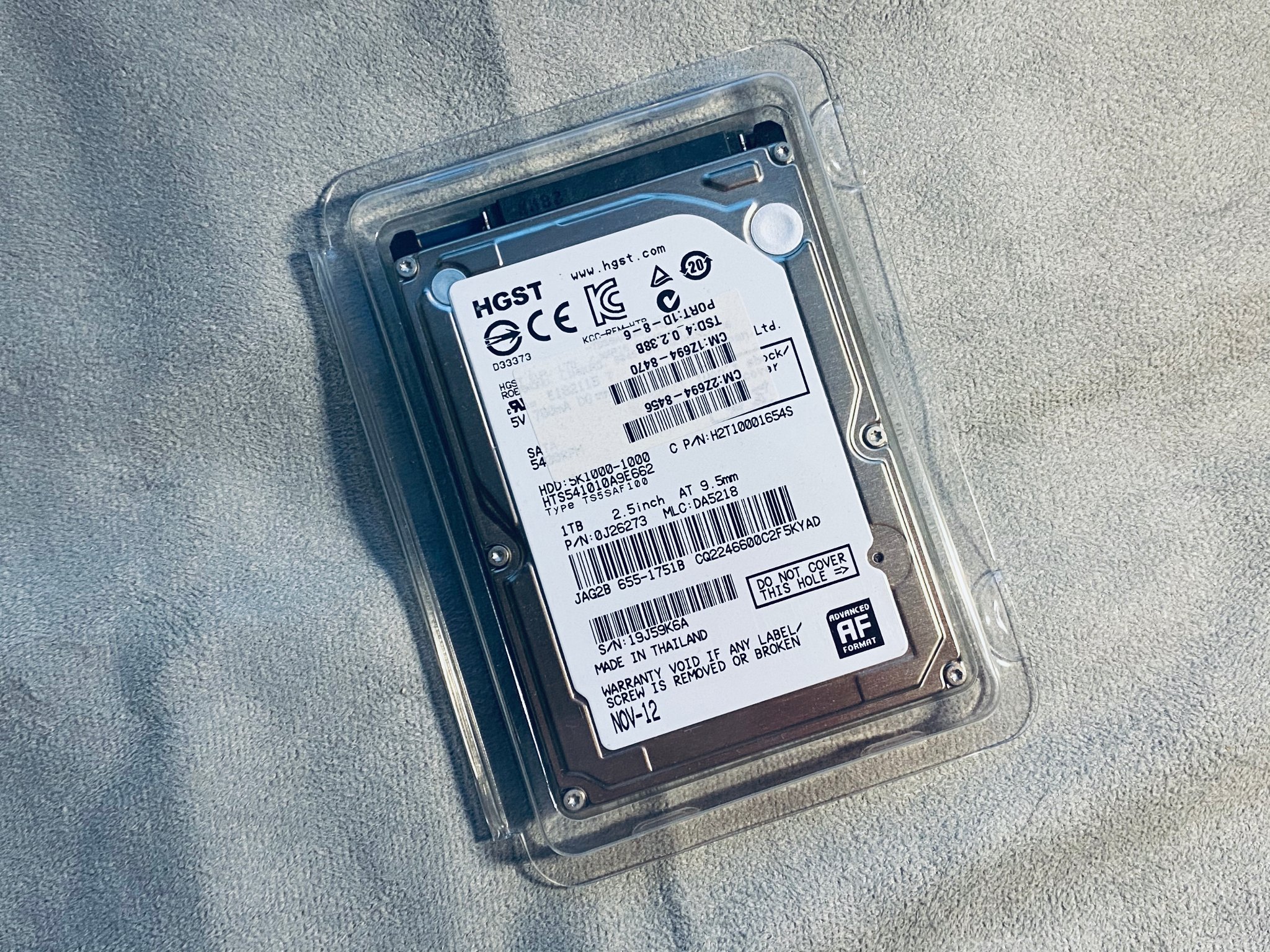 Hårddisk 2,5" SATA 1TB HGST 5K1000-1000 9.5mm (409557817) ᐈ Köp på Tradera