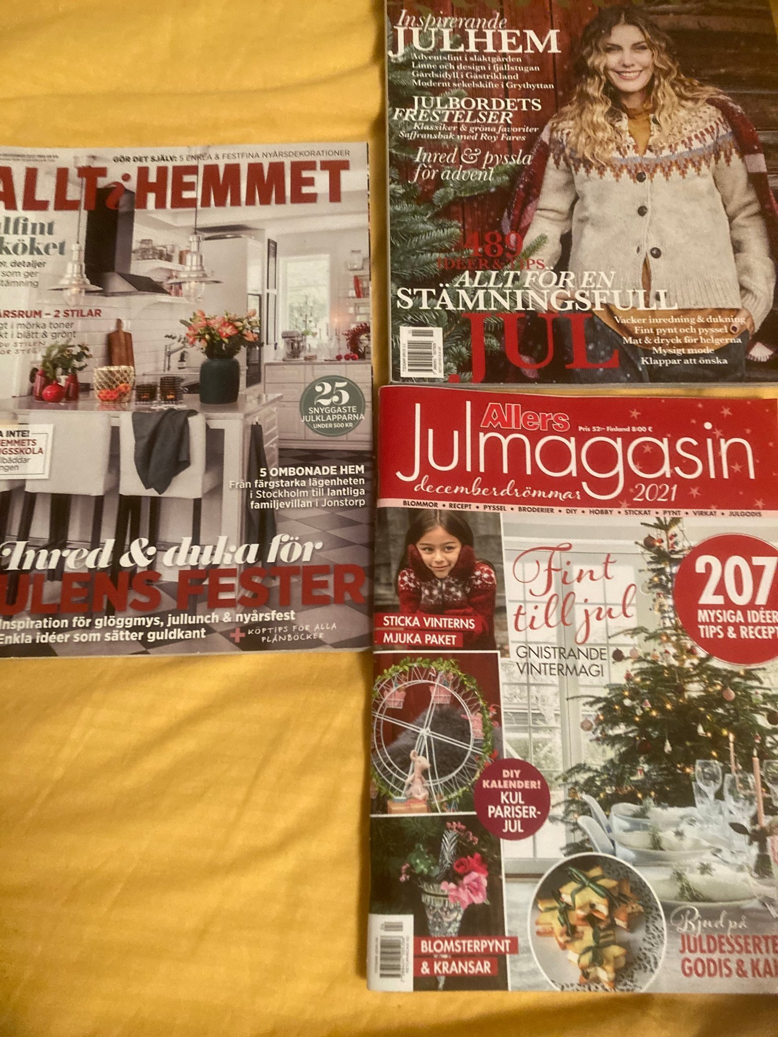 Julen närmar sig 3 tidningar med Pyssel Mat In.. Köp på Tradera