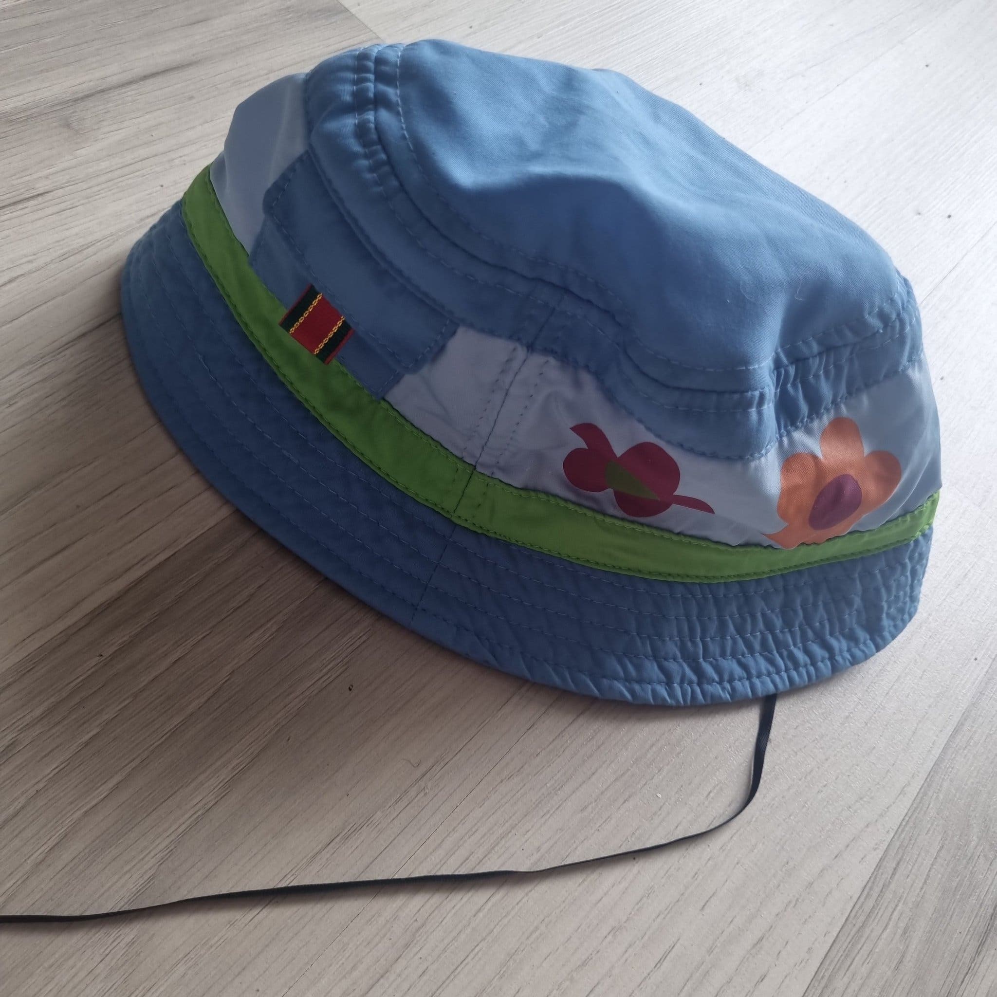 Blå barnhatt solhatt baby | Köp på Tradera (711225842)