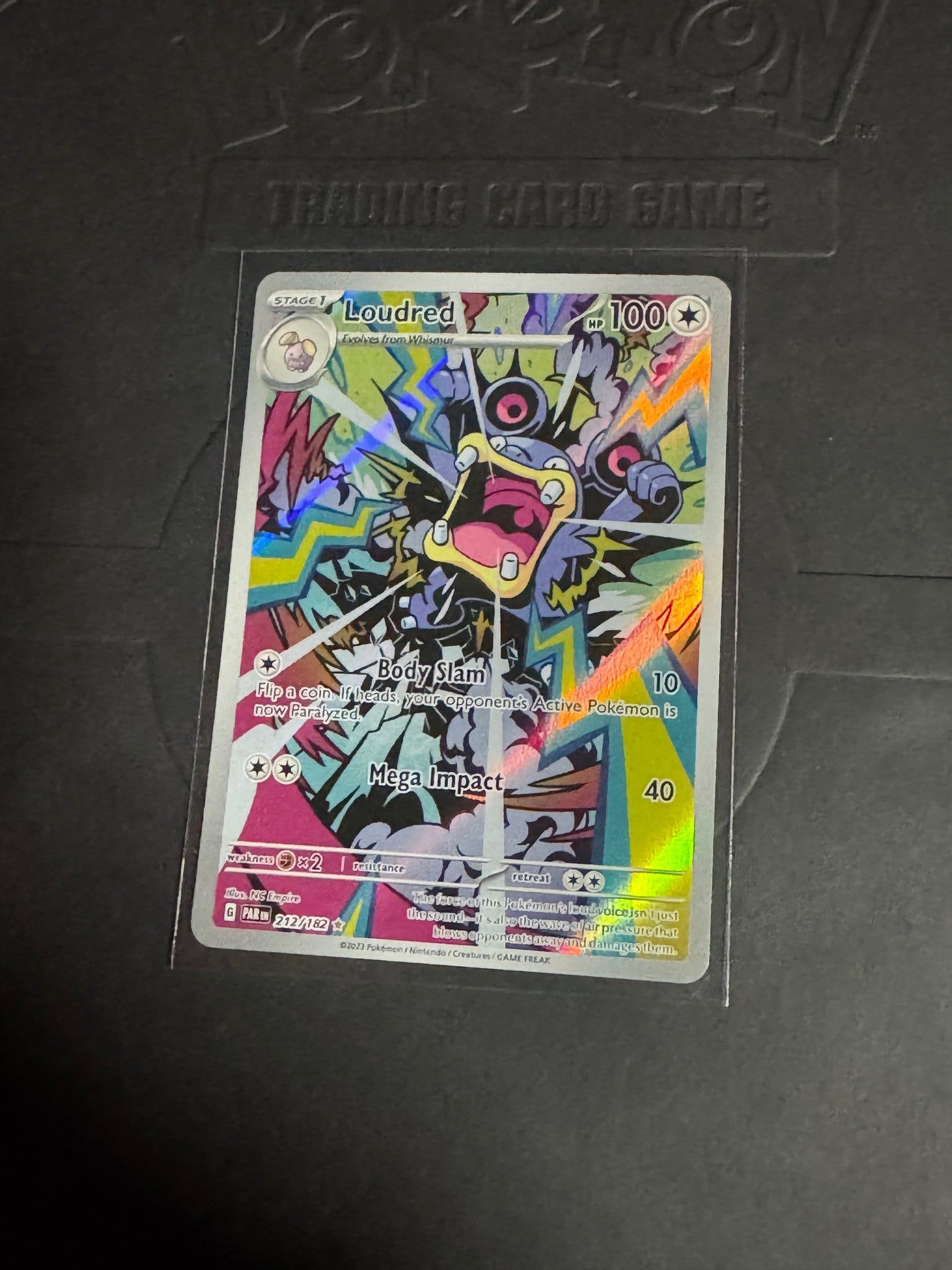 Loudred 212/182 Paradox Rift Pokemon-kortti huutokaupassa
