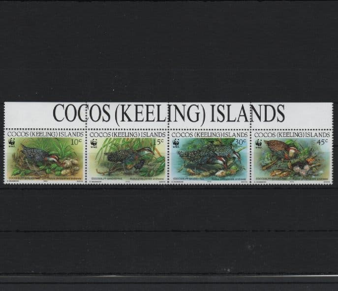 Cocos (Keeling) Islands (Australien) 1992 Fåglar 4v WWF