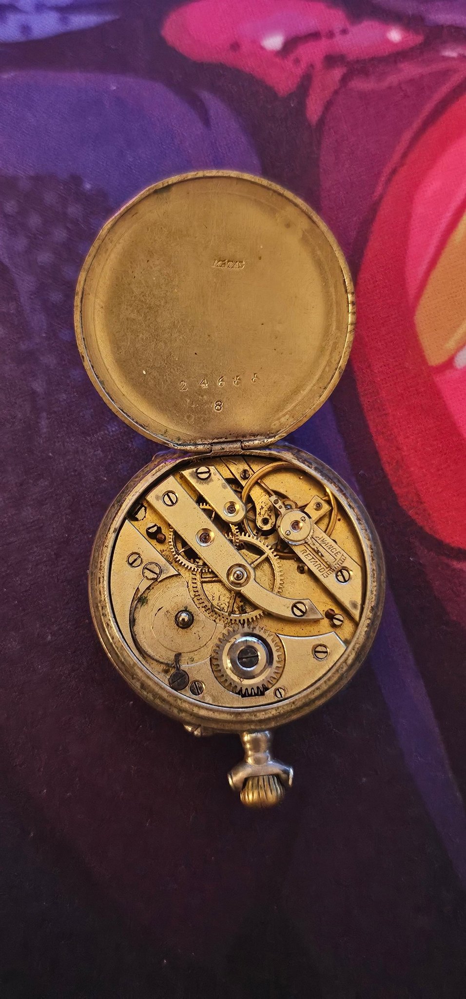 Antikt fickur i silver