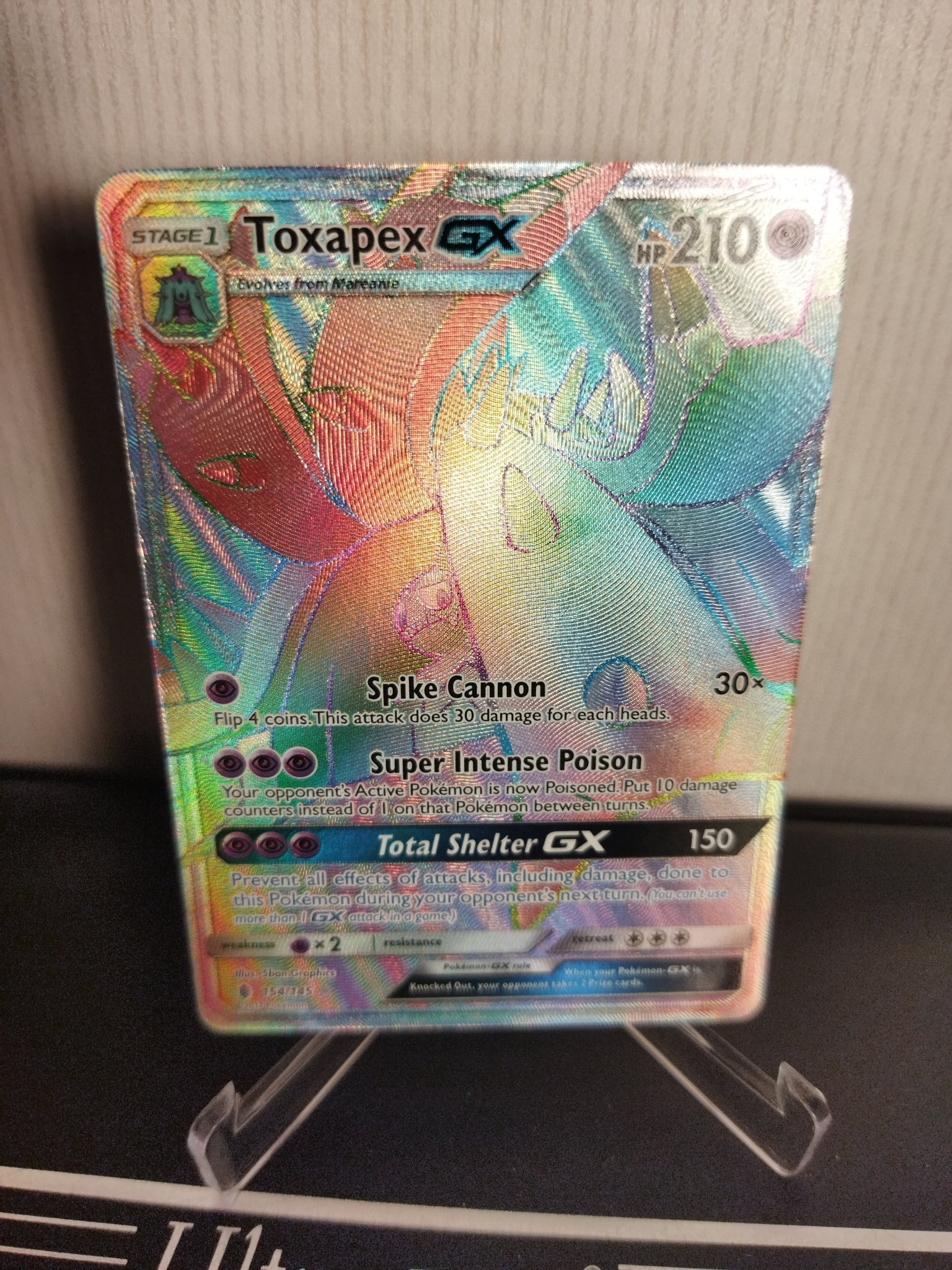 RAINBOW RARE Pokemon Toxapex GX från Guardian.. Köp på Tradera