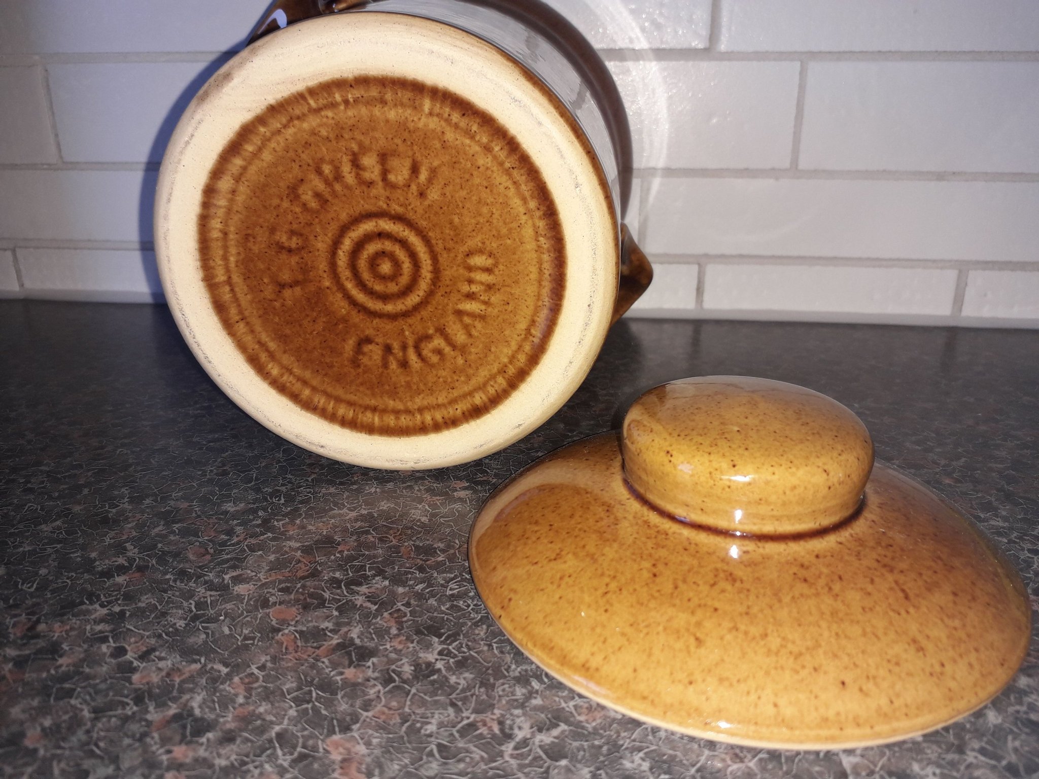 RETRO KRUS*TG GREEN ENGLAND*Höjd 15 cm Köp på Tradera (605212307)