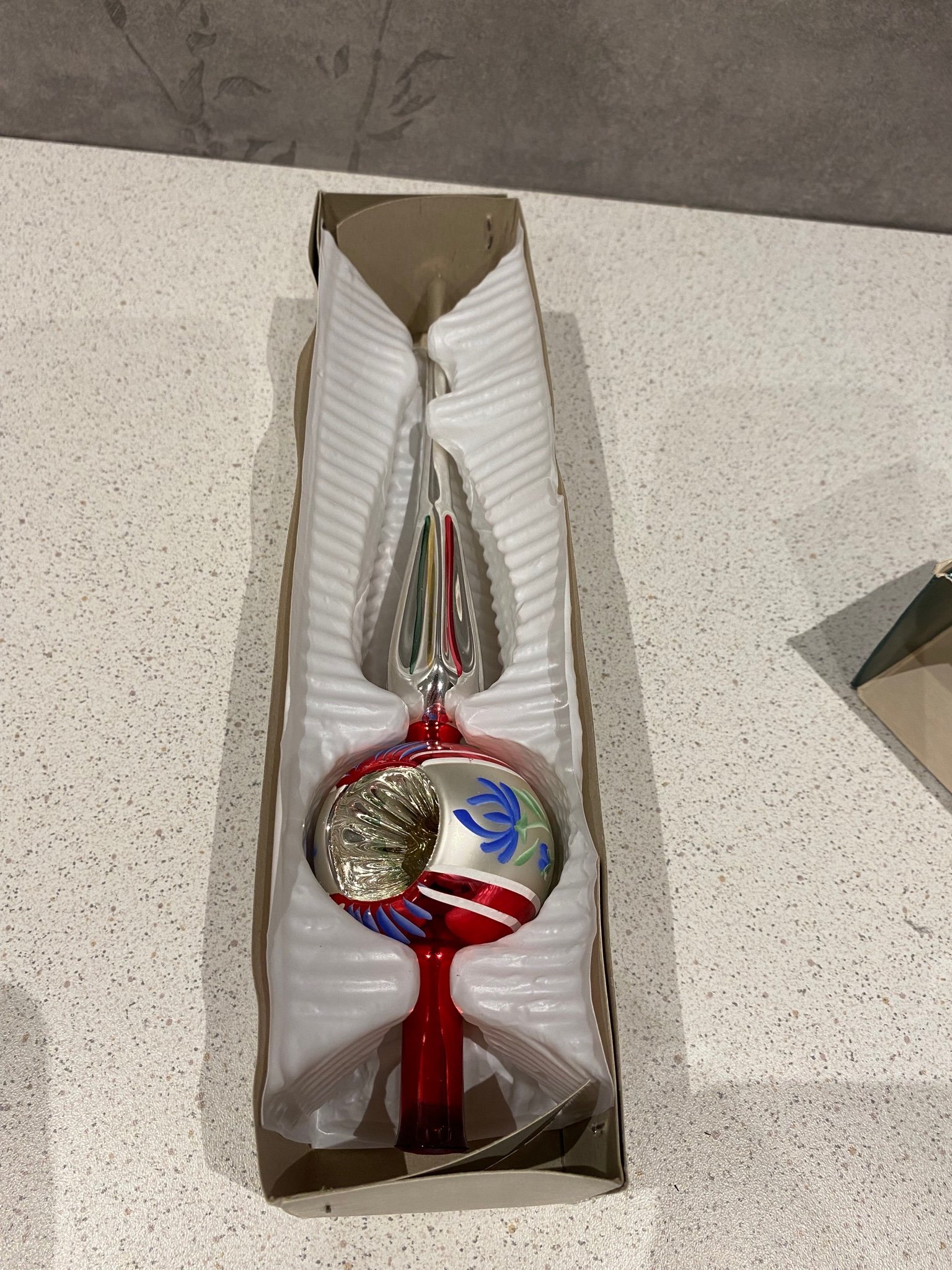 Vintage spira av glas till julgran julgransspira Köp på Tradera