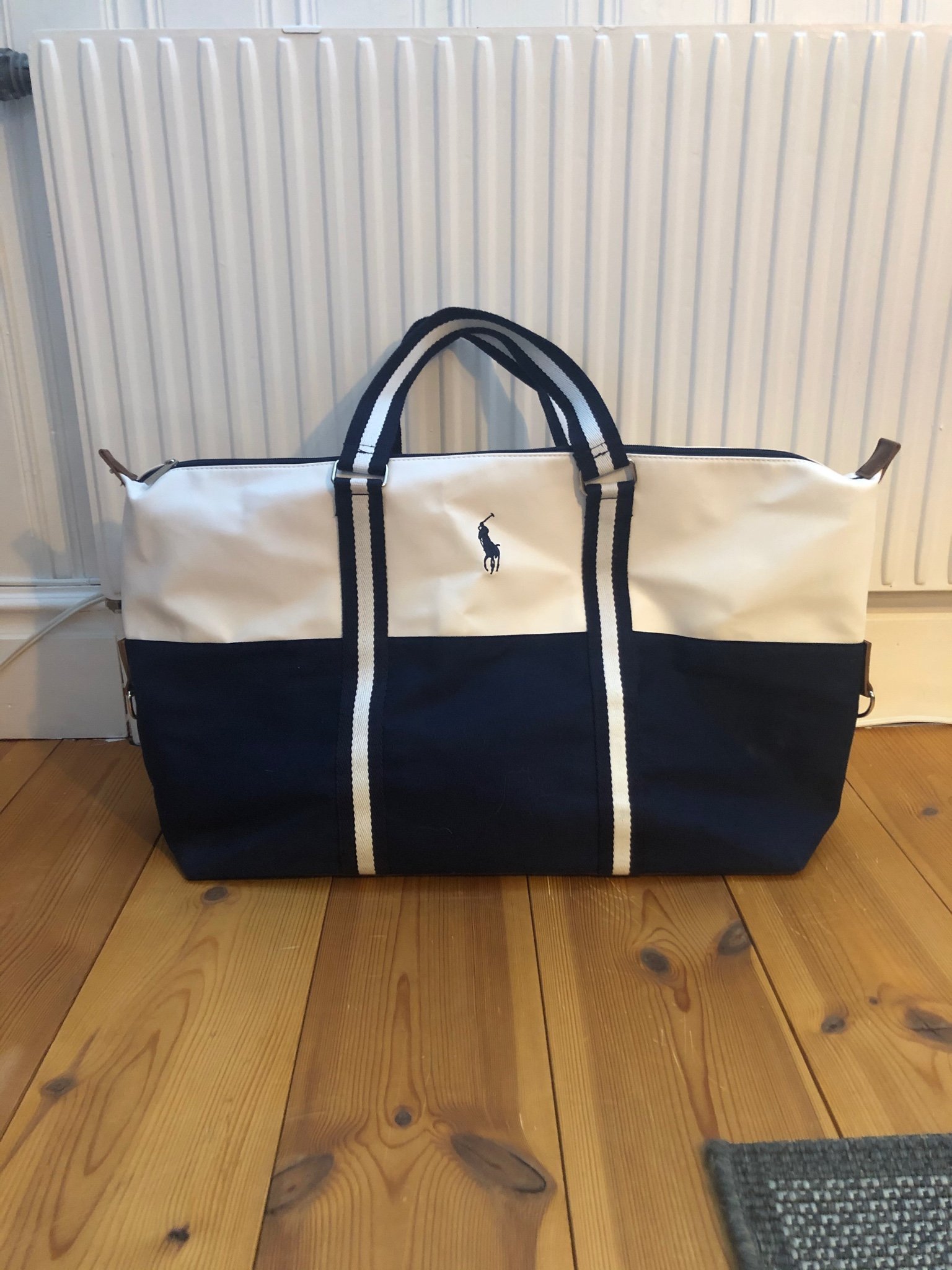 Ralph Lauren Polo Duffle bag white / blue / vit.. (403763979) ᐈ Köp på