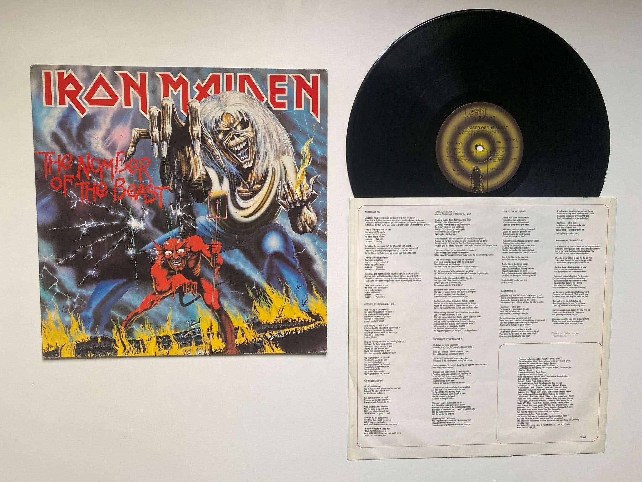 Iron Maiden The Number of the Beast originale EU-Vinylplatte