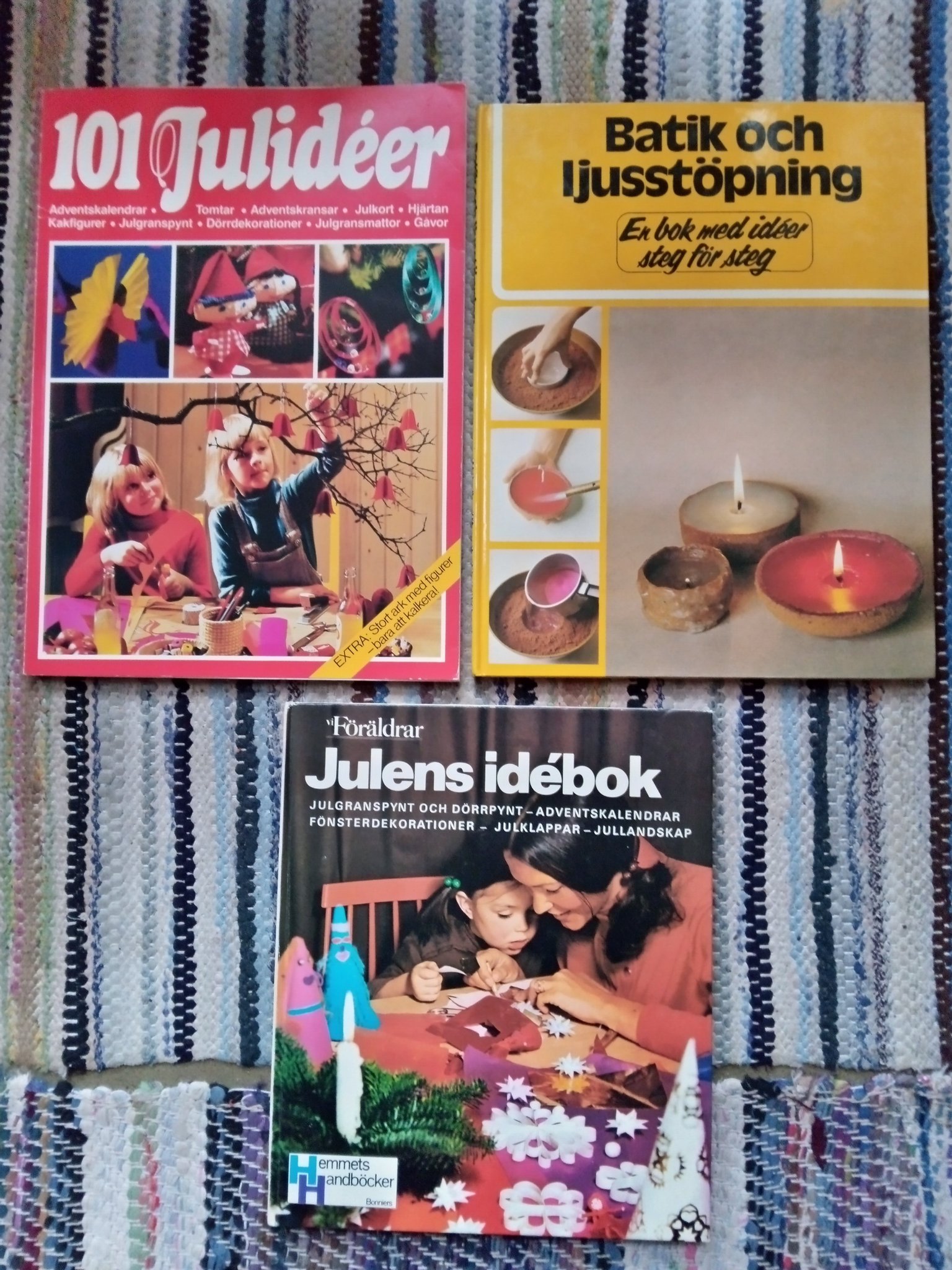 3x vintage böcker FAMILJEPYSSEL STÖPA LJUS julg.. Köp på Tradera