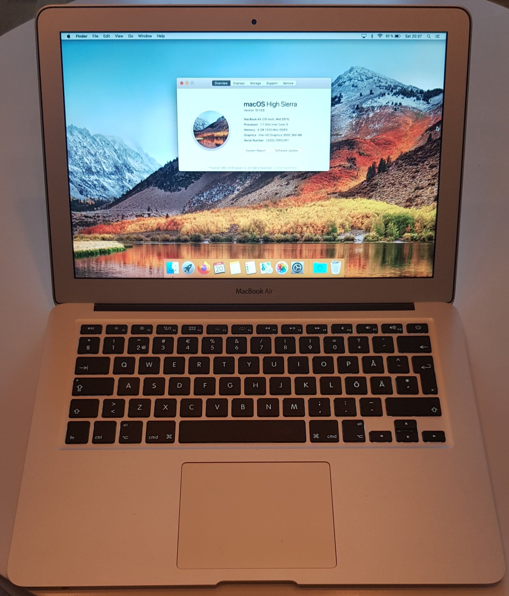 Macbook Air 13" a1369 Intel i5 4GB i mycket fin.. (404843310) ᐈ Köp på