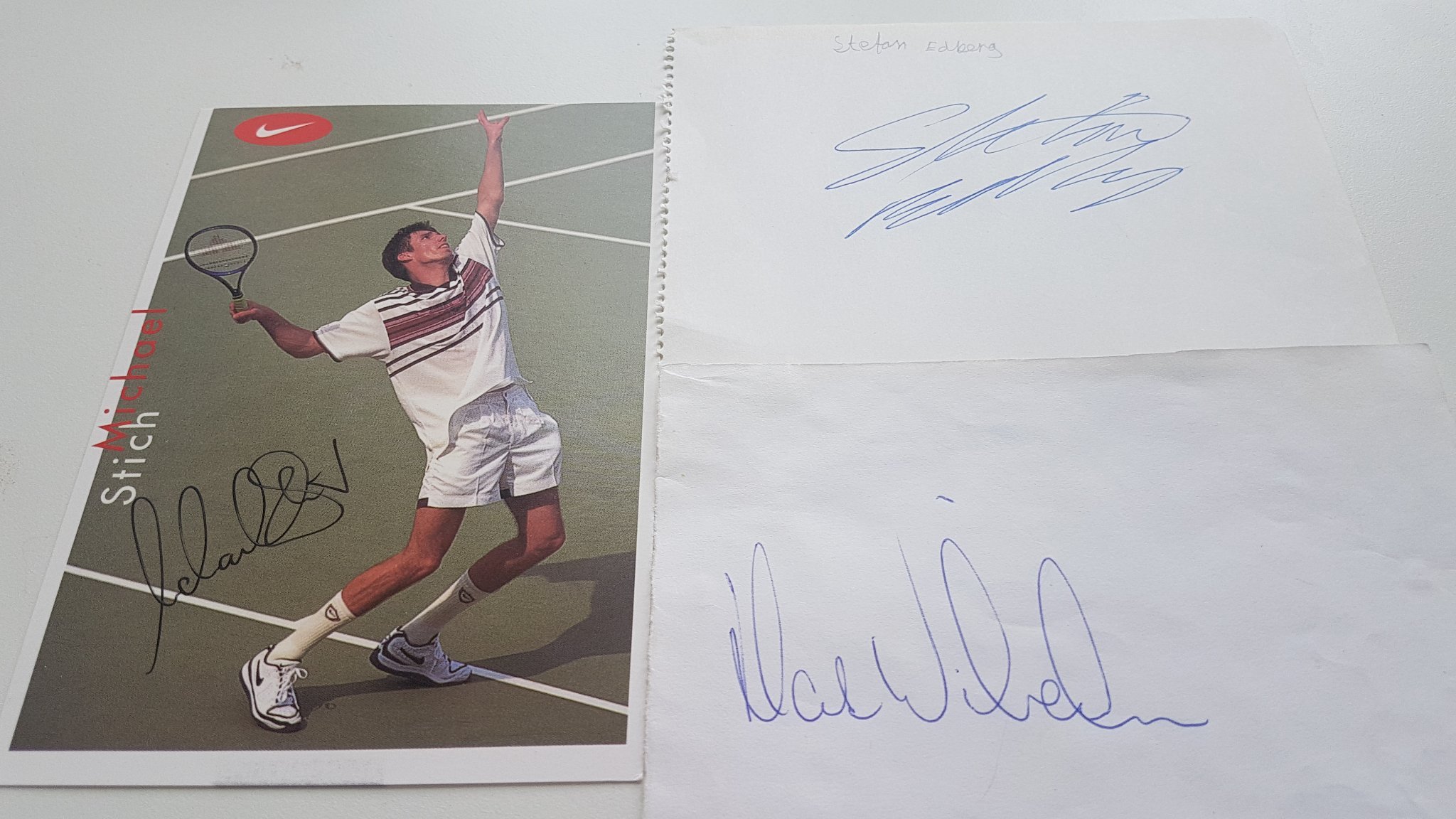 STEFAN EDBERG, MATS WILANDER, MICHAEL STICH AUT.. (406279028) ᐈ Köp på