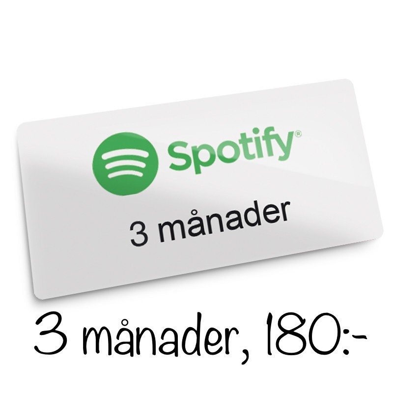 Testa Spotify Premium 3 Månader
