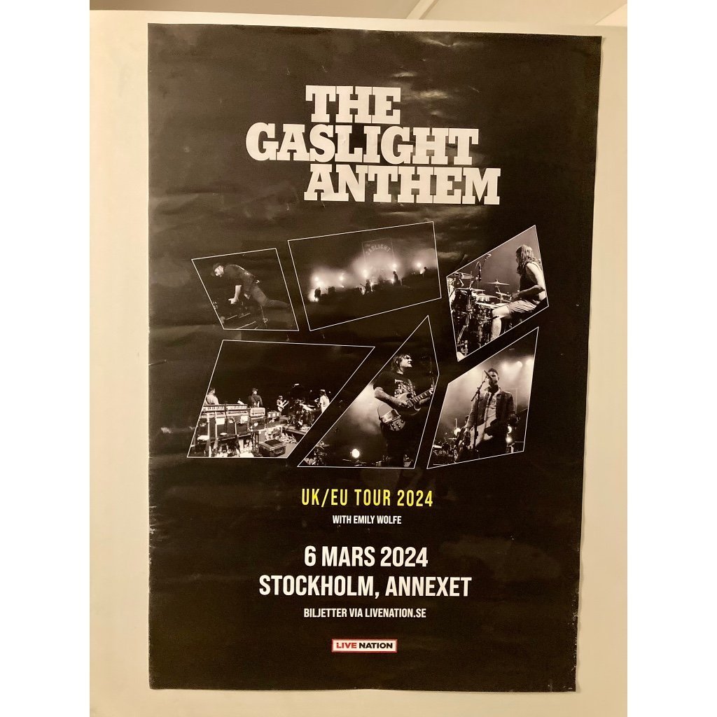 THE GASLIGHT ANTHEM /2024/ turnéaffischposter Köp på Tradera (611164536)