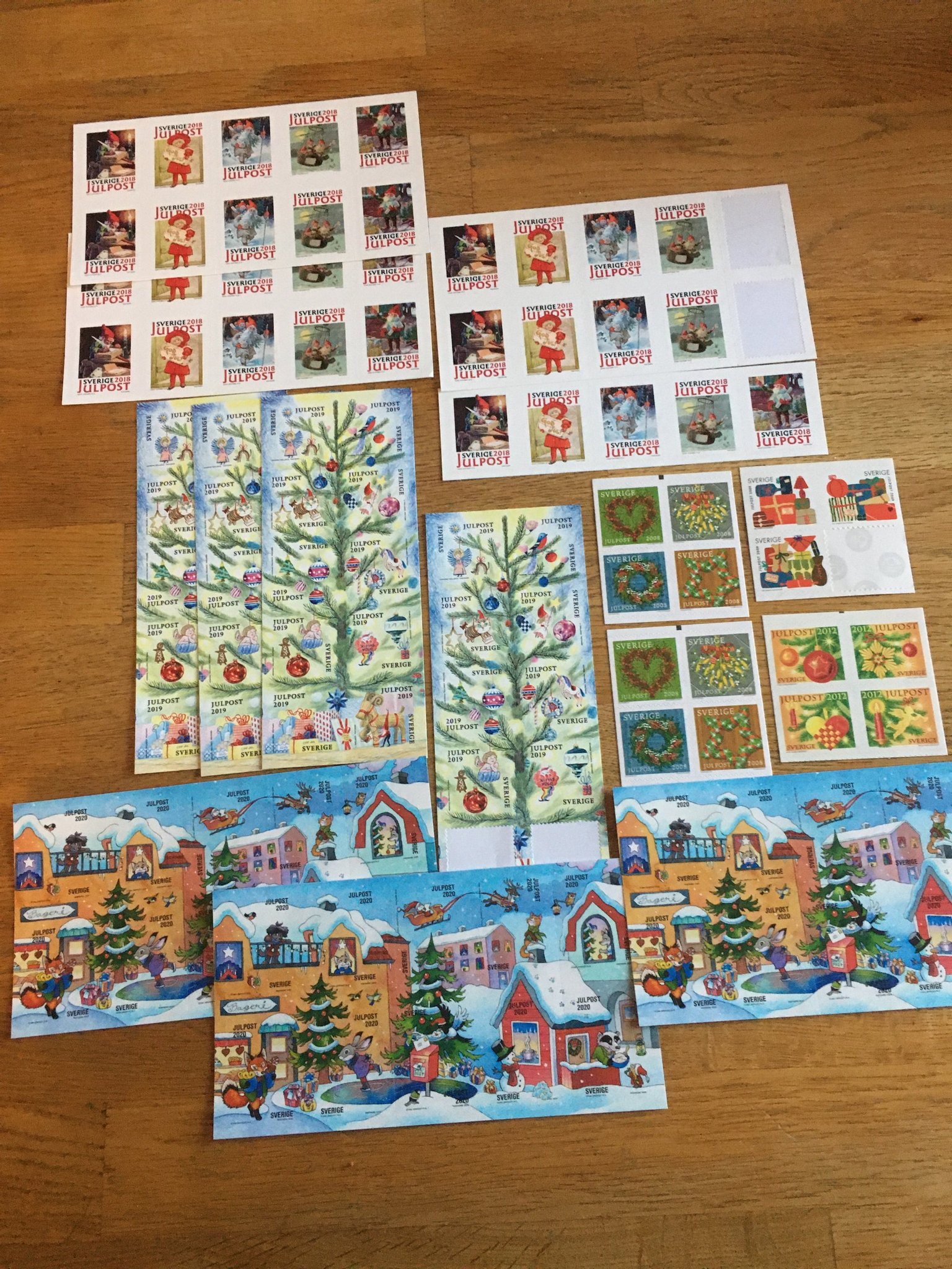 Julfrimärken Sverige valörlösa (439934783) ᐈ Köp på Tradera