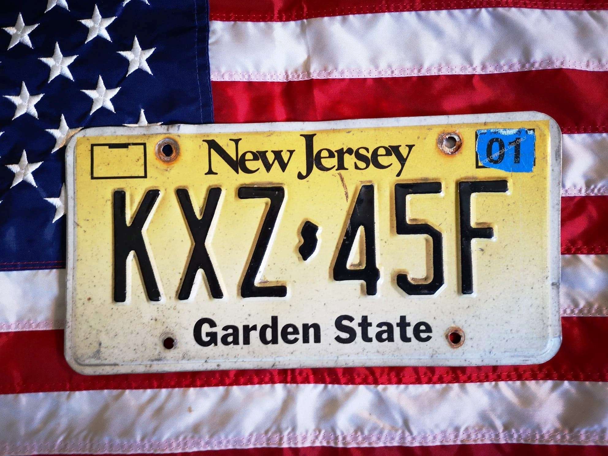 U.S. License Plate New Jersey Garden State (414710951) ᐈ Köp på Tradera