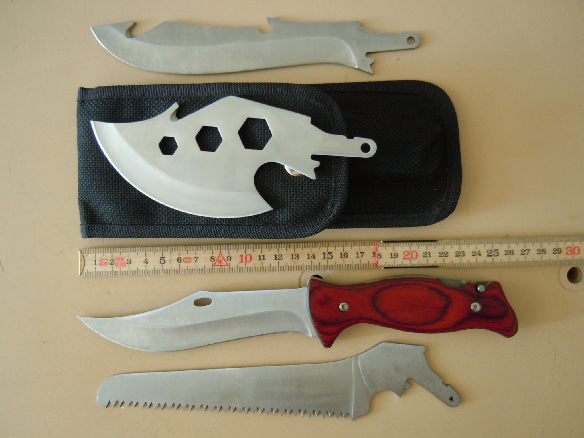 5 Piece Hunting Knife Set with Interchangeable .. (407528897) ᐈ Köp på