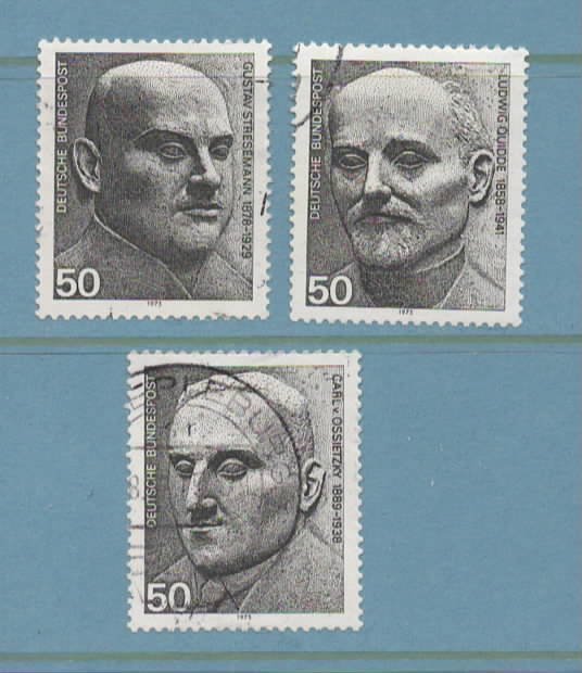 Tyska nobelpristagare i Fredspriset 1975. Komplett serie.