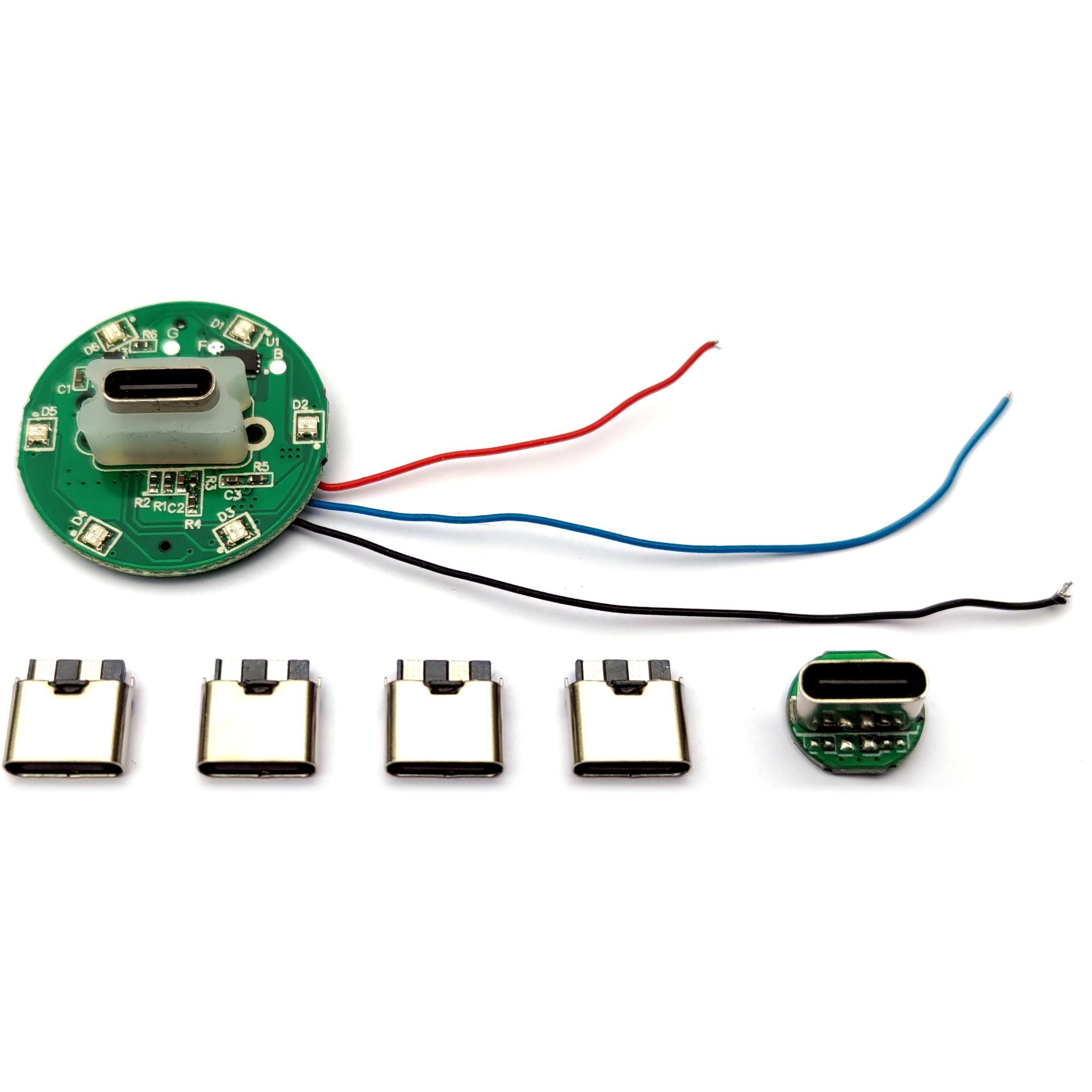 Se produkter som liknar 6 USB-C kontakter portar lödm.. på Tradera ...