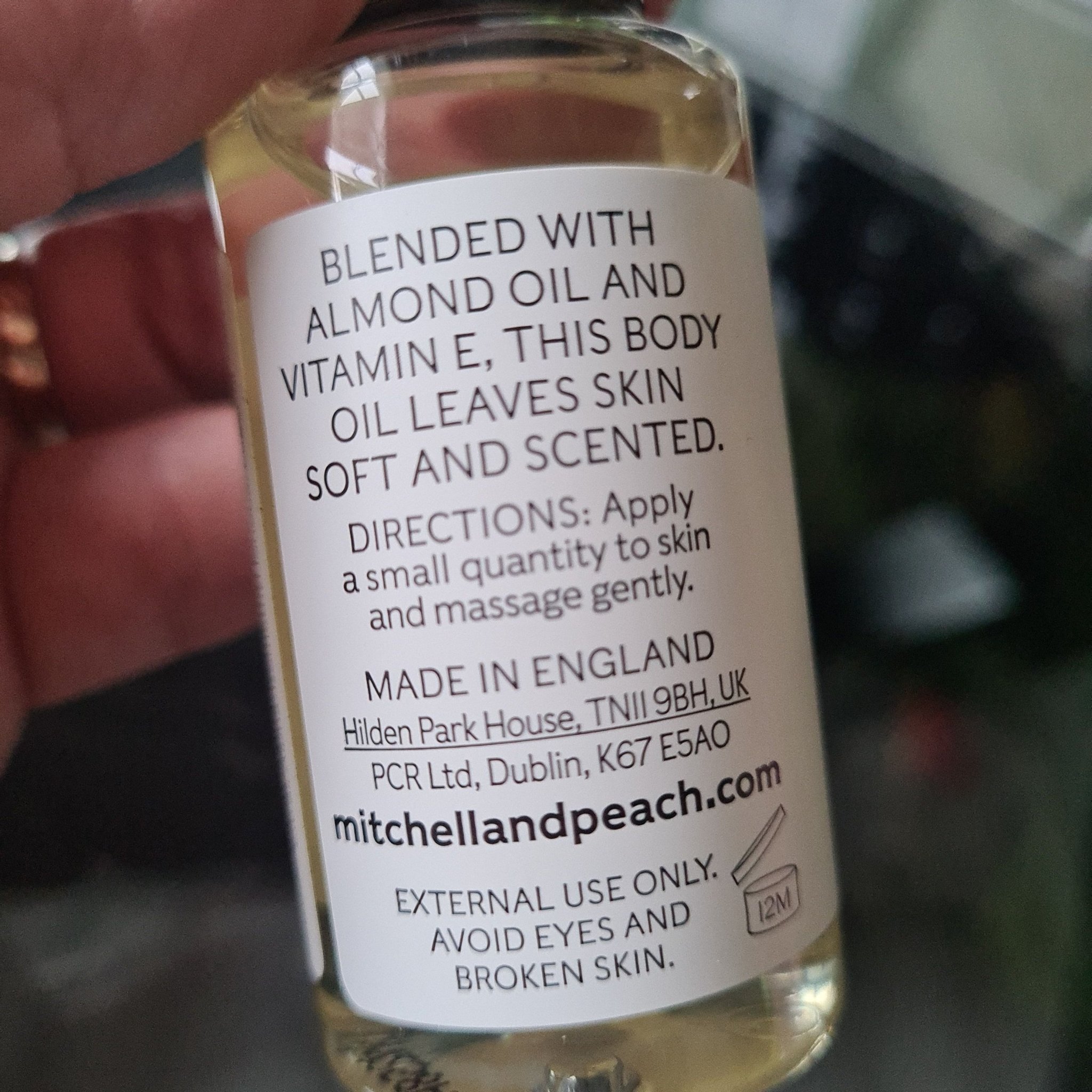 Mitchell and Peach English Leaf Body Oil 50ml Köp på Tradera (607974078)